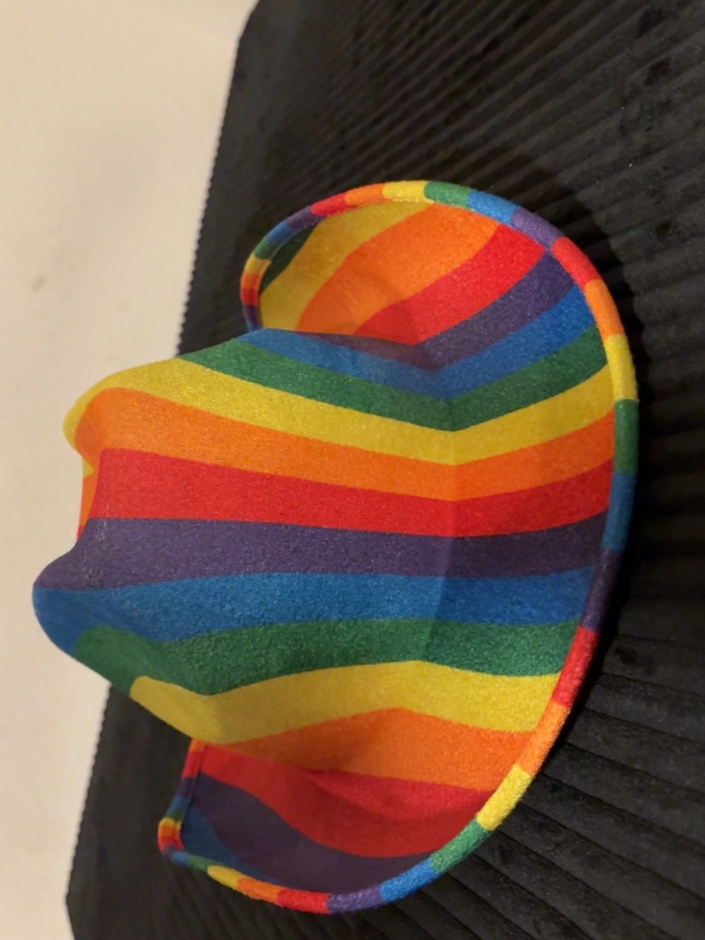 SHEIN Kids Rainbow Striped Sun Hat - Red Orange Yellow Green Blue Purple